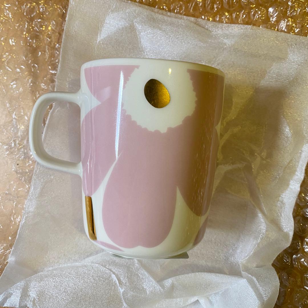 マリメッコ ウニッコ マグ ピンク ゴールド - メルカリ