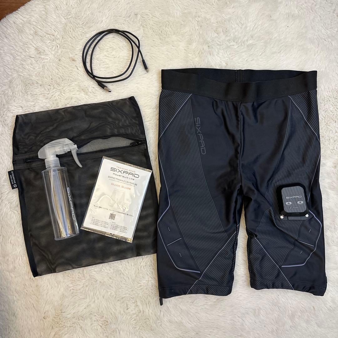 エクササイズグッズ MTG Powersuit Lite Hip&Leg SIXPAD L EMS ジェルシートなしで腹筋、太もも・ヒップを鍛える次世代型EMSスーツ