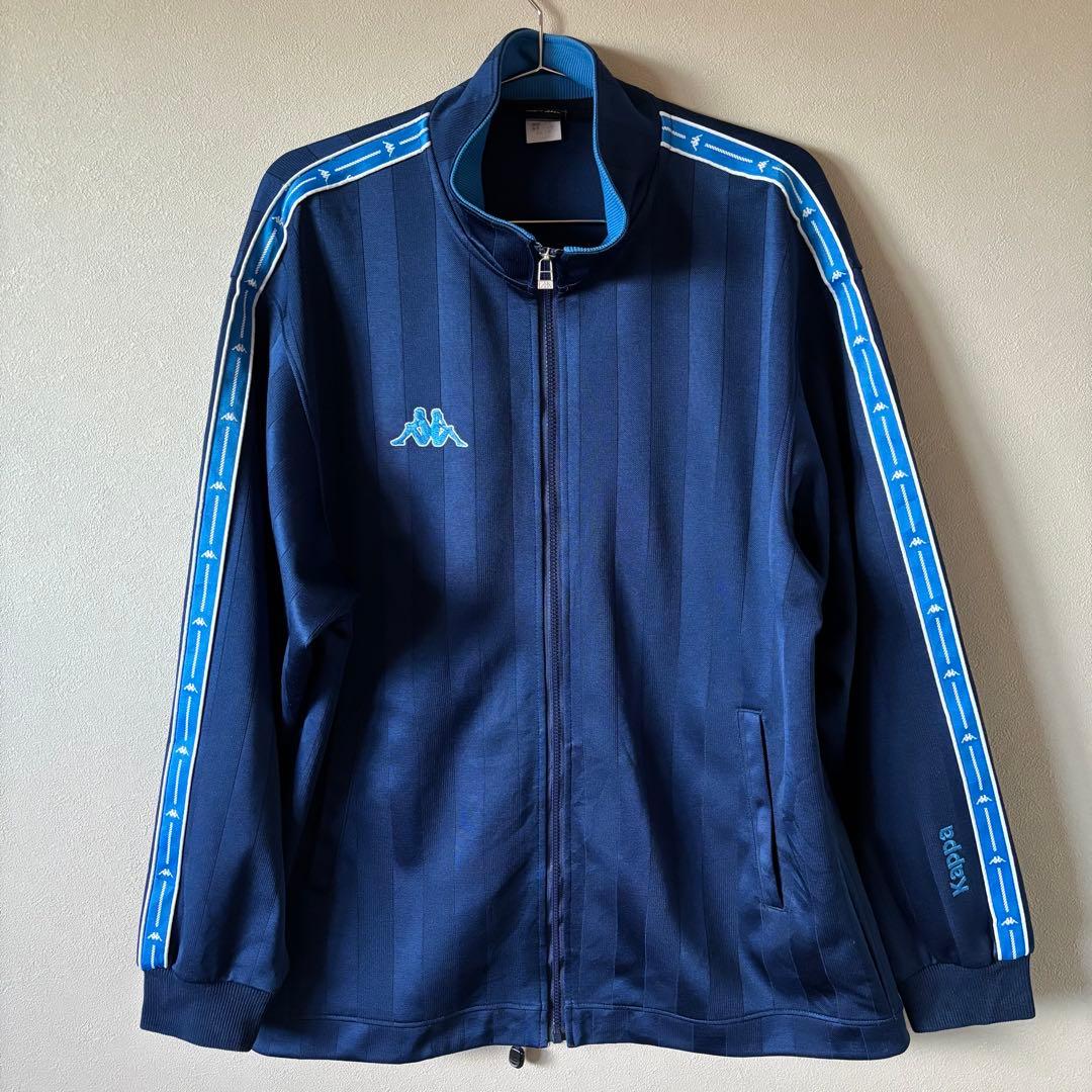 古着 Kappa ネイビー ストライプ ジャージ L刺繍ロゴ 日本製 - メルカリ