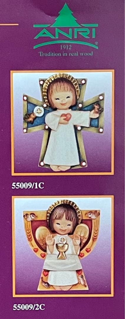 アンリ人形 Ferrandiz 10㎝◇希少【ハート＆ゴブレットを持つ天使】