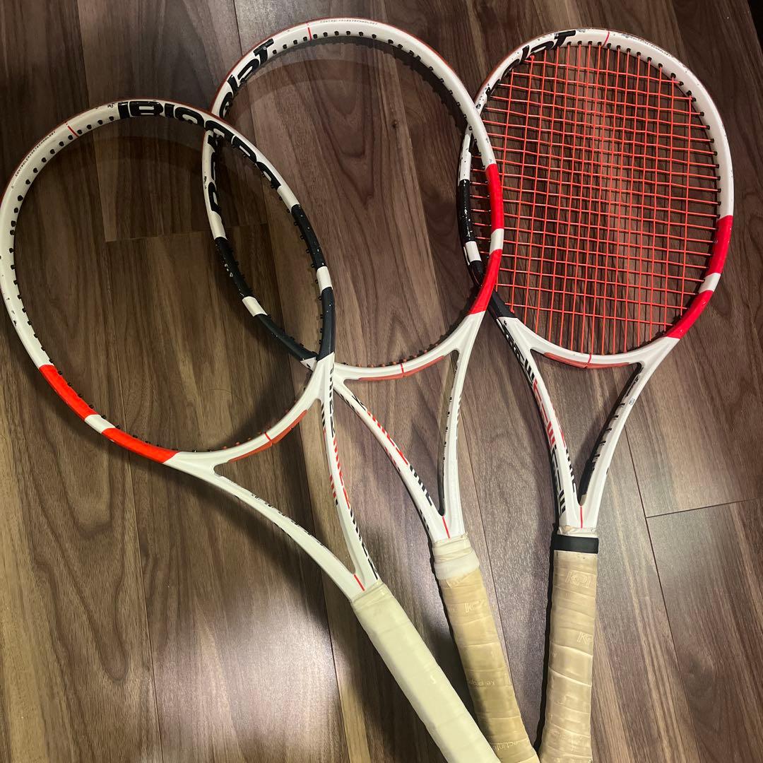 BabolatPURE STRIKE 98 16/19 テニスラケット3本セット - メルカリ