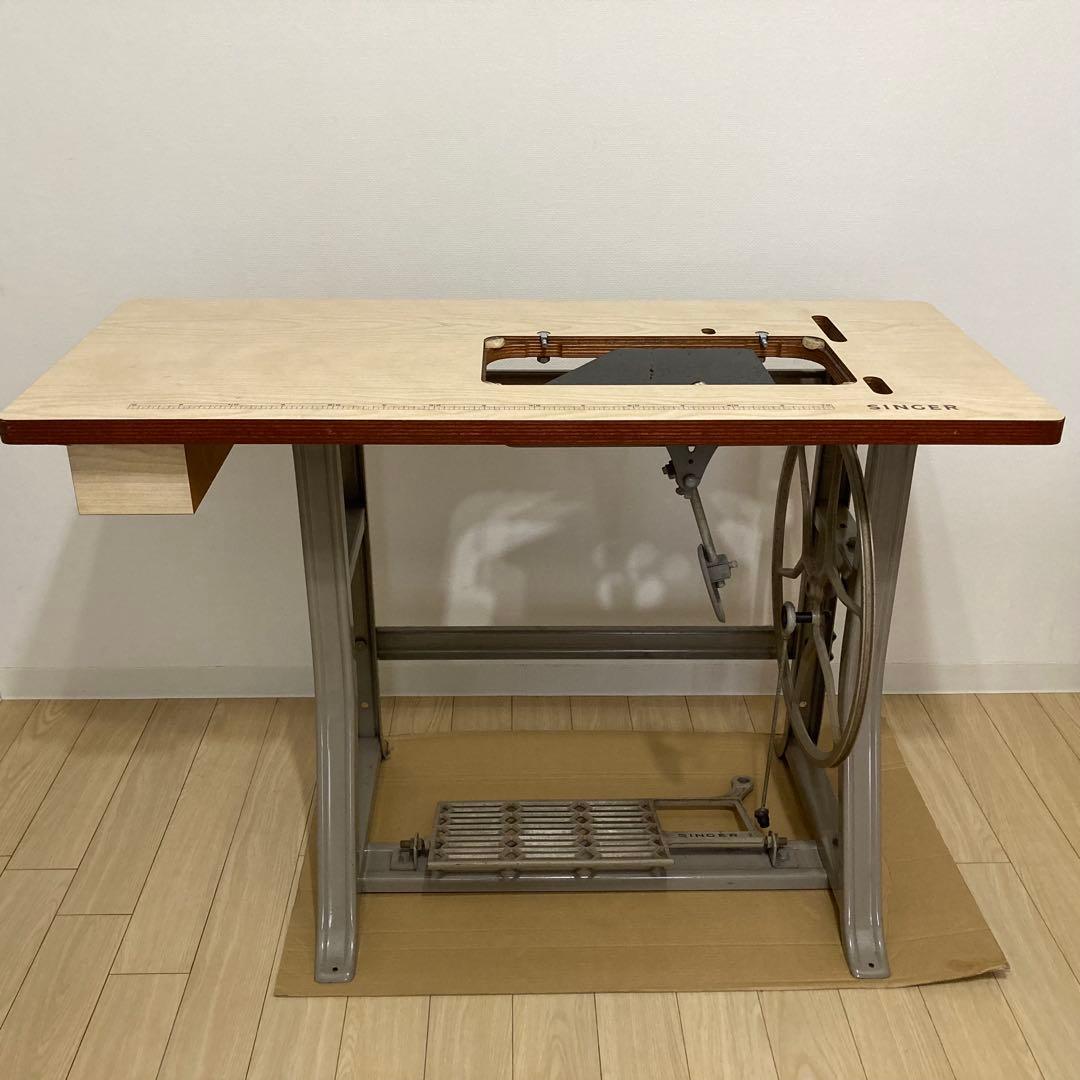 vintage ミシン台 singer インテリア SINGER社 アンティーク ミシン台 - アンティーク、ビンテージの
