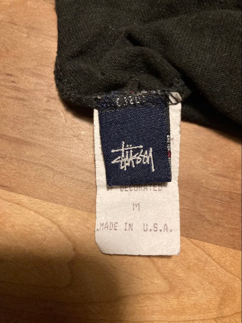 90's OLD STUSSY 紺タグ 袖プリントロンT Mサイズ USA製 - メルカリ