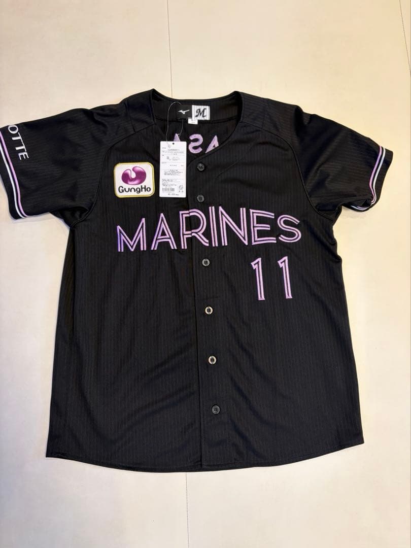 千葉ロッテマリーンズ レプリカユニフォーム 11 佐々木千隼 - メルカリ