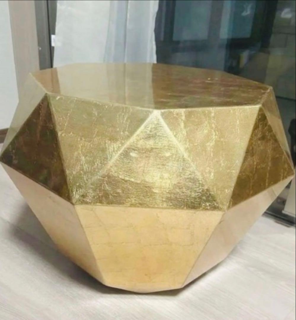 【sako】フランフラン ダイヤモンドゴールドテーブル ダイヤモンドテーブル L ゴールド（W700） | Francfranc（フランフラン