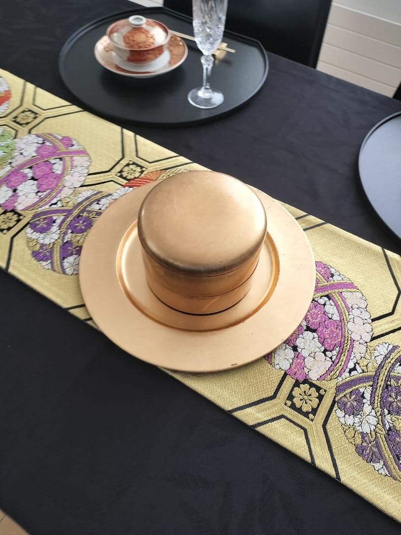 A897☆逸品‼️手毬模様‼️ひな祭り‼️テーブルランナー2m16cm