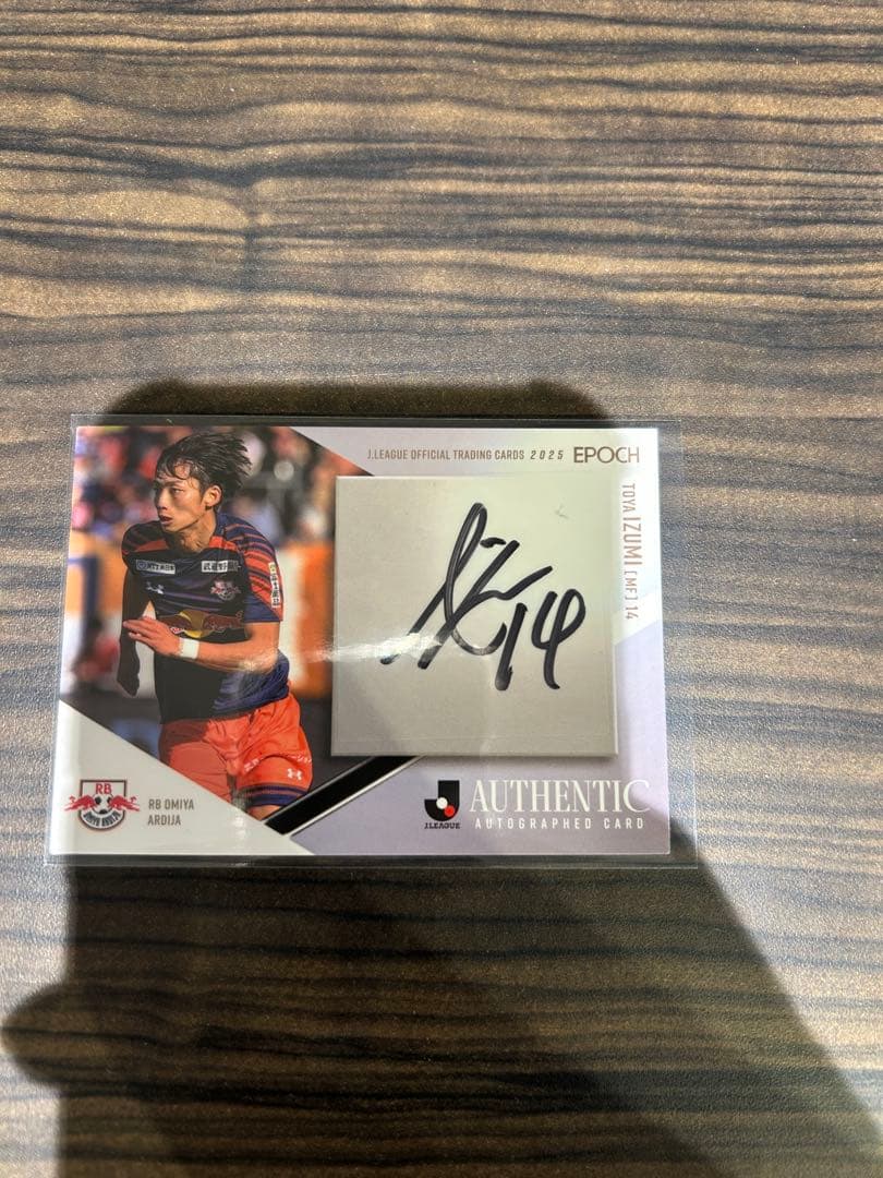 泉柊椰 RB大宮アルディージャ 直筆サインカード EPOCH 2025 Jリーグ
