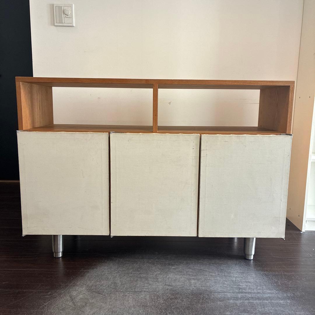 TRUCK FURNITURE希少初期サイドボードキャビネットターンテーブル台 TRUCK FURNITURE希少初期サイドボードキャビネットターンテーブル台