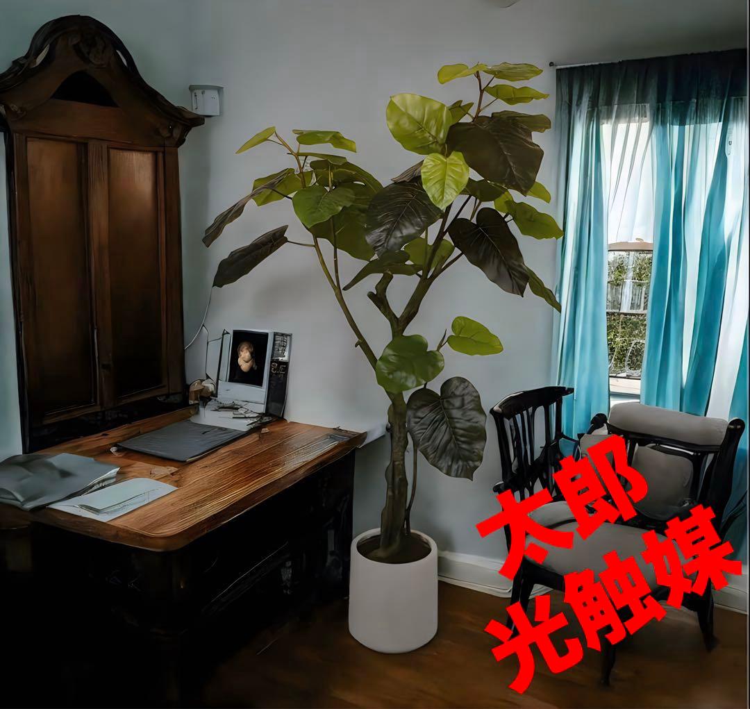 光触媒　人工観葉植物　ウォールグリーン　フェイクグリーン　ウンベラータポット10 光触媒 光の楽園 ナチュラルウンベラータ1.9（組立式）【インテリア