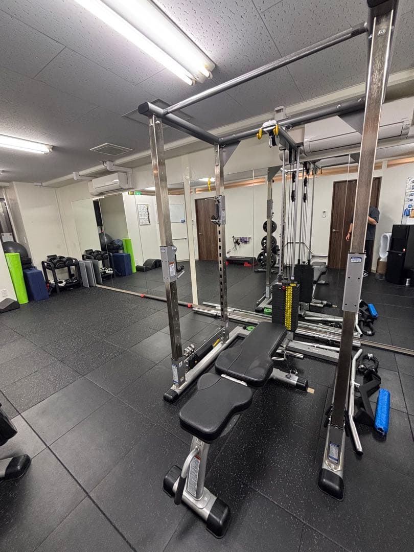 タフスタッフ】パワーラック＋インクラインベンチ＋プレートツリー