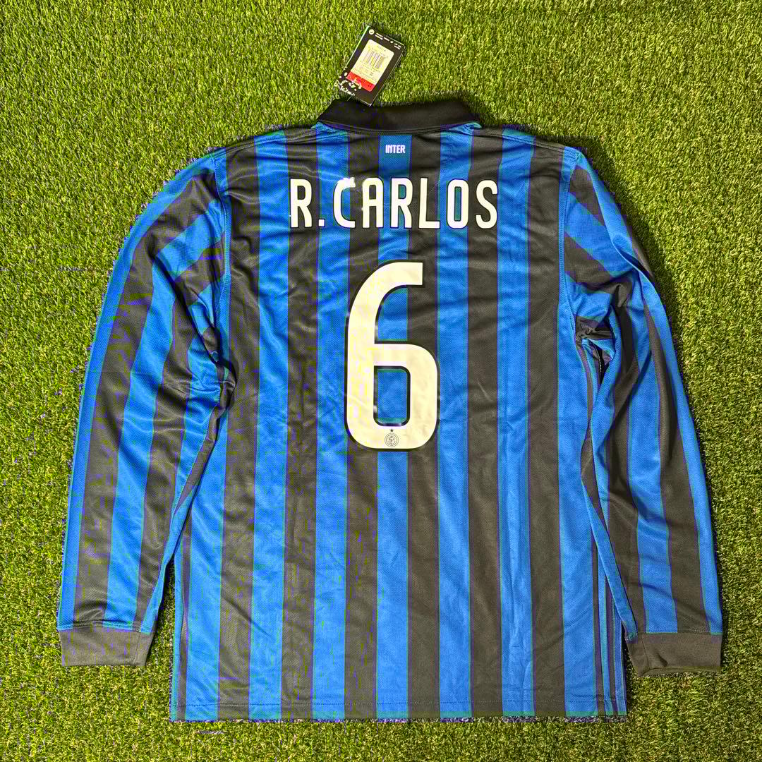 新品 インテル 11-12 ロベルトカルロス NIKE ユニフォーム NIKE インテル 11/12 ユニフォーム ホーム 長袖 436459 010 代表