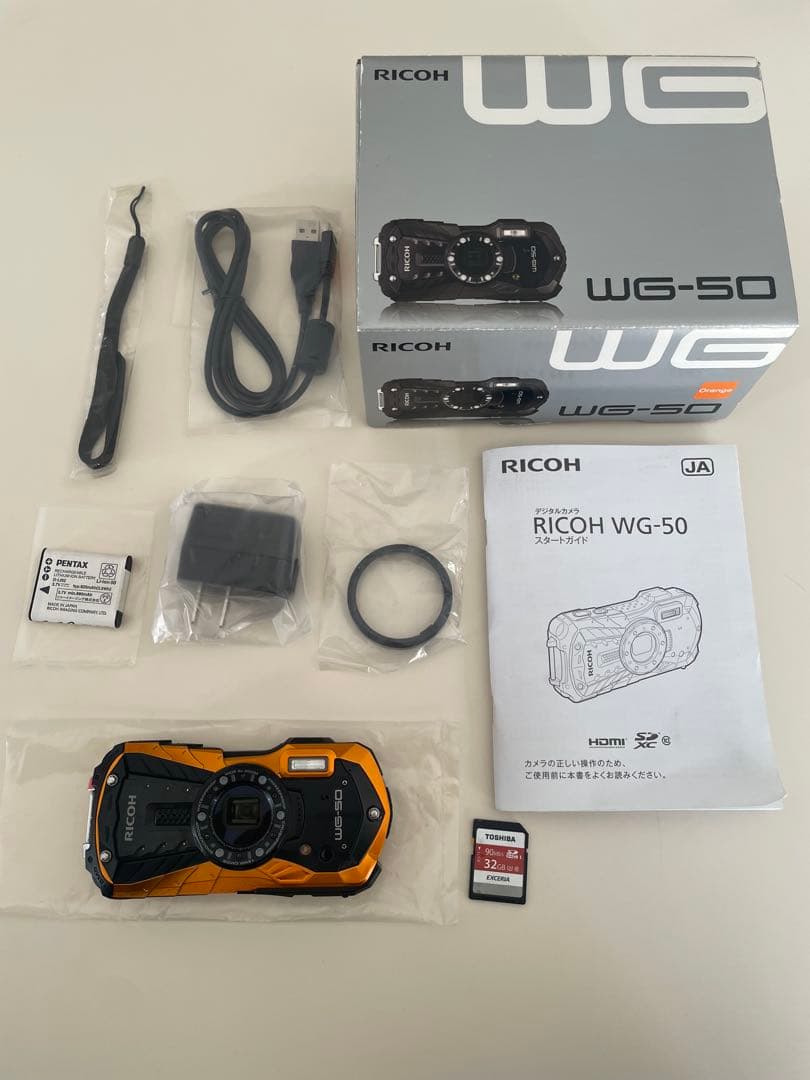 RICOH WG-50 ブラック デジタルカメラ 防水 32GB メモリーカード Amazon | RICOH 防水デジタルカメラ RICOH WG-50 ブラック 防水14m耐