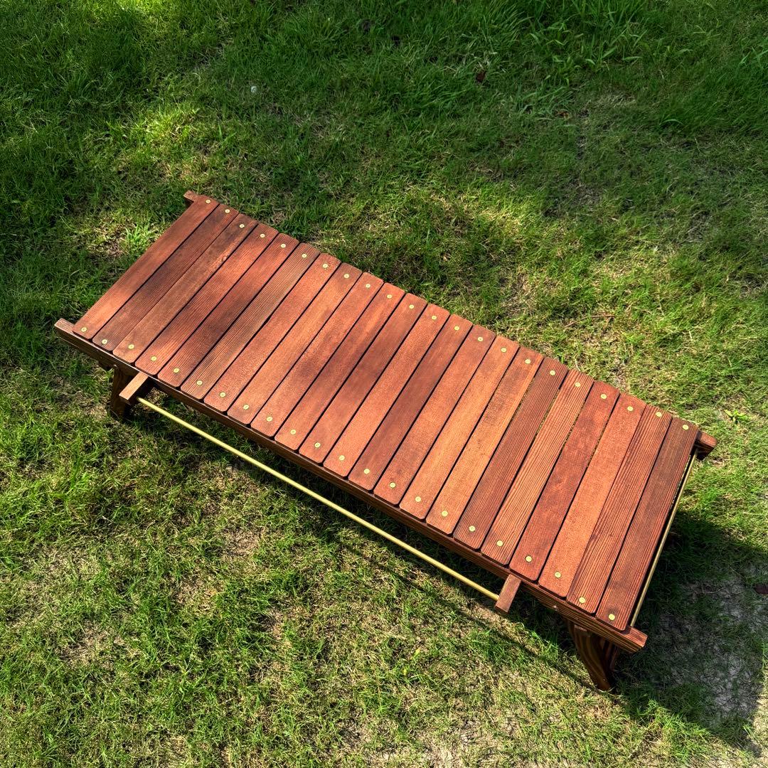 折りたたみローテーブル キャンプテーブル フラットバーナーigtテーブル真鍮ギア 折りたたみローテーブル キャンプテーブル フラットバーナーigt