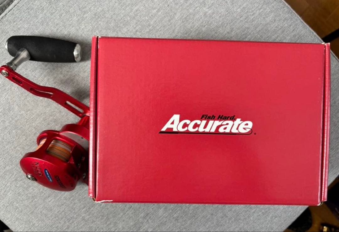 Accurate レッド リール VALIANT 500N BV2-500NL Boss Valiant BV2-500 Two-Speed Lever Drag Reels - J&H Tackle