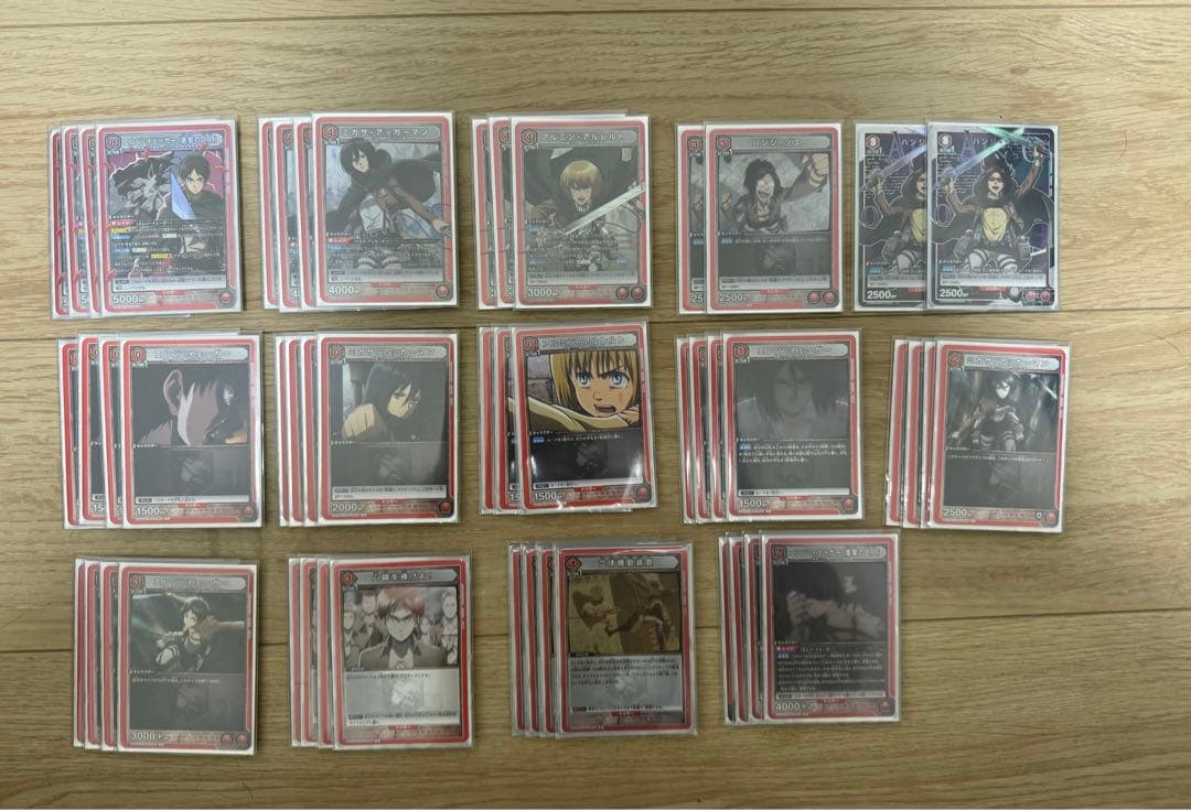 デッキ】 ユニオンアリーナ 進撃の巨人 赤エレン(パラレル、調整パーツ