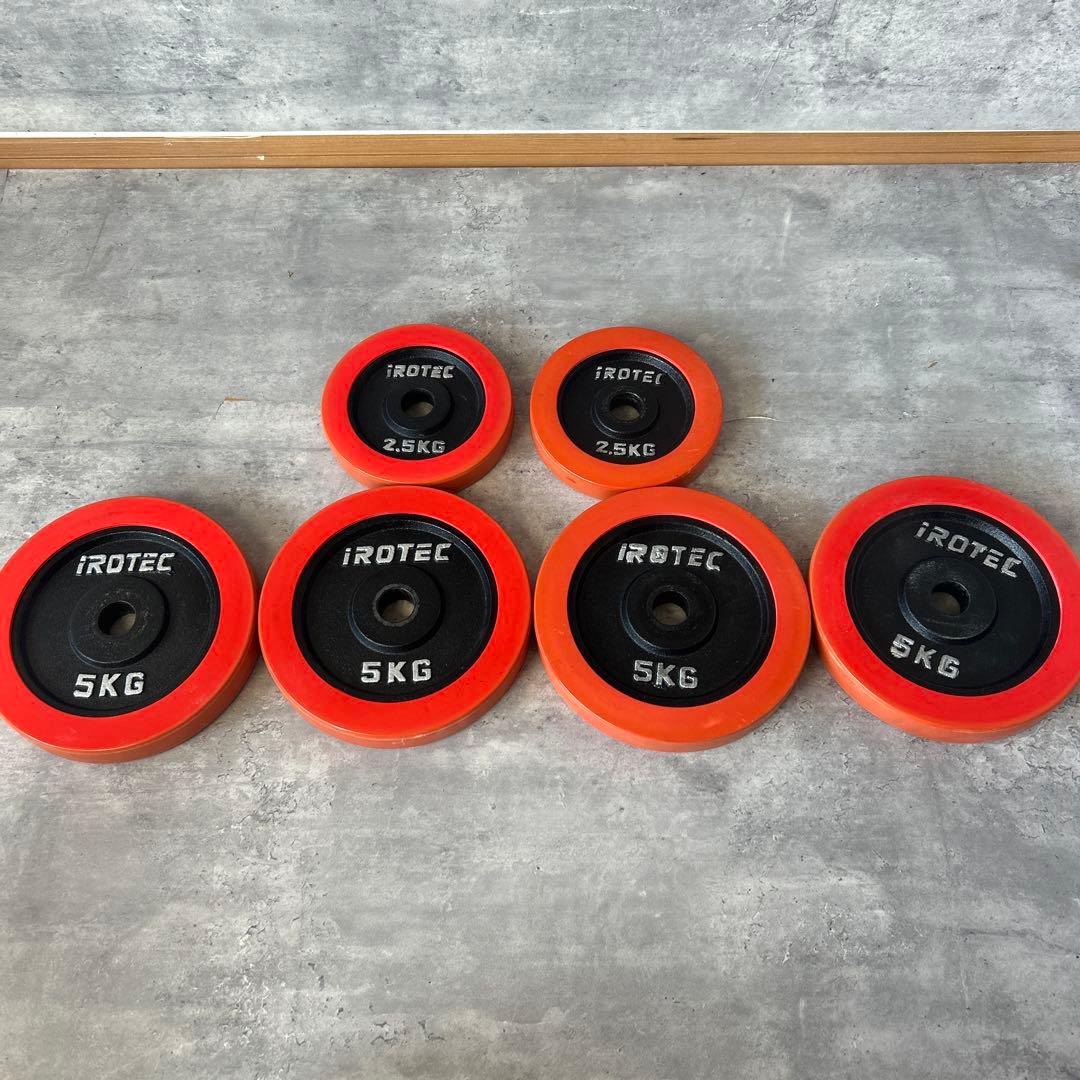 アイロテック IROTEC 5kg ダンベルプレート4枚 おまけ2.5k×2枚 - メルカリ