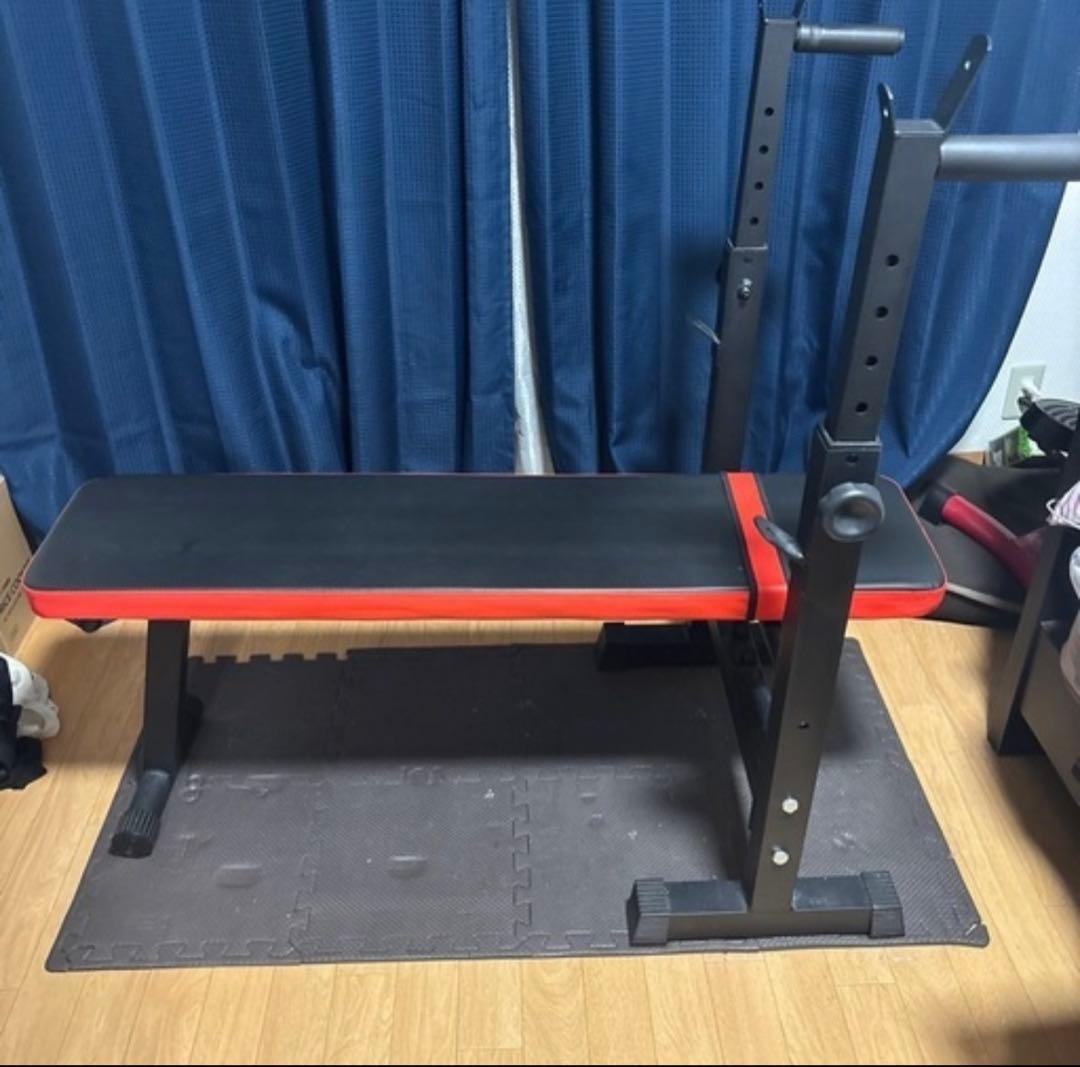 トレーニングベンチ (合皮革製) トレーニングベンチ 黒 合成皮革 - メルカリ