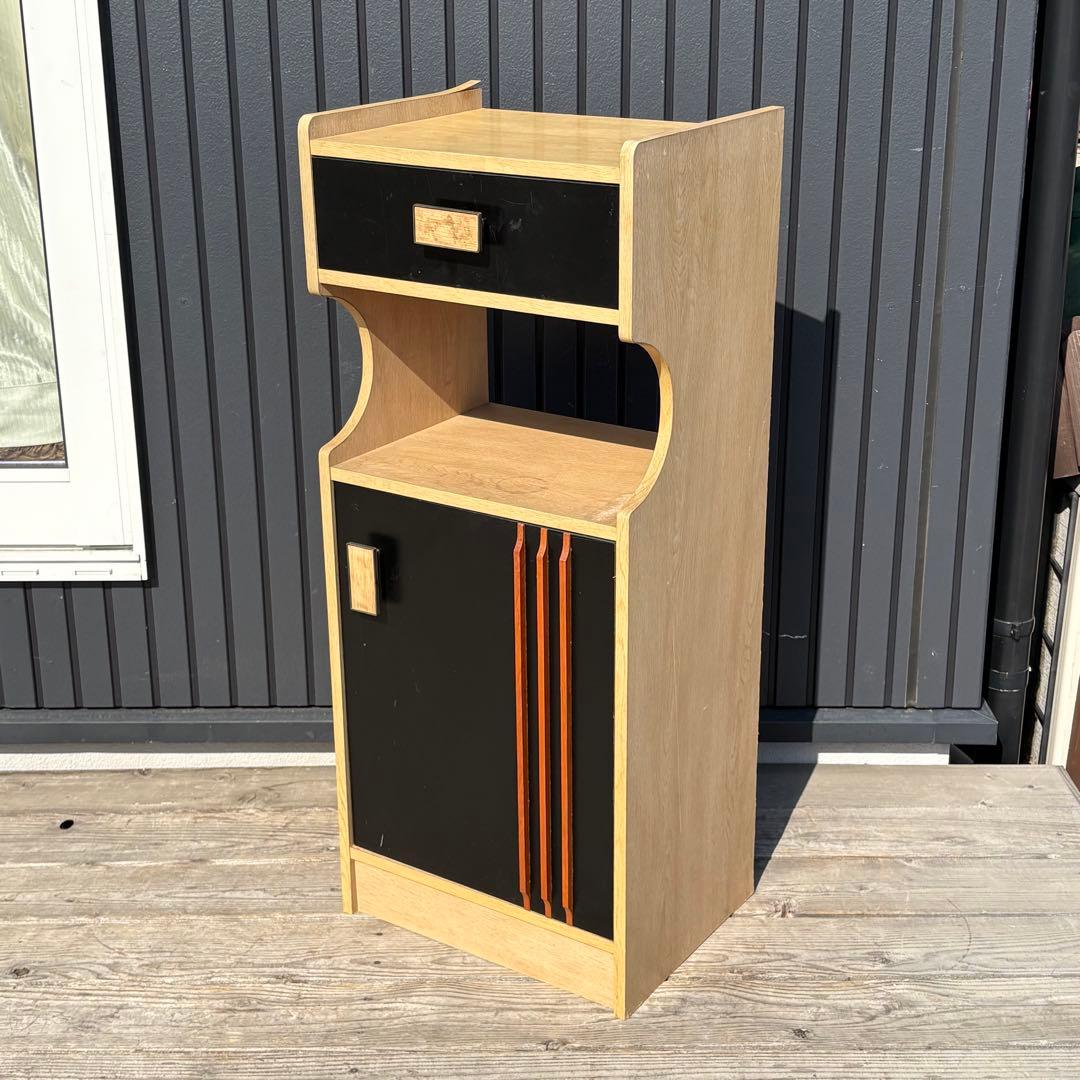 昭和レトロ コールキャビネット 電話台 サイドキャビネット レトロ家具