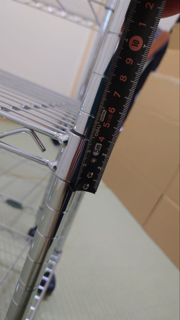 防サビ加工 メタルラック 3段 🎄 キャスター付き 2台 連結すれば3