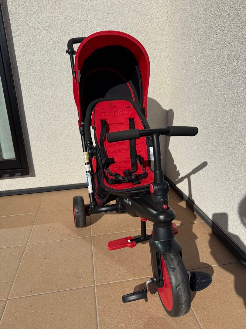 smartrike 三輪ベビーカー　黒赤＊三輪車 Amazon.co.jp: スマートトライク STR3 三輪車 折りたたみ 1歳から