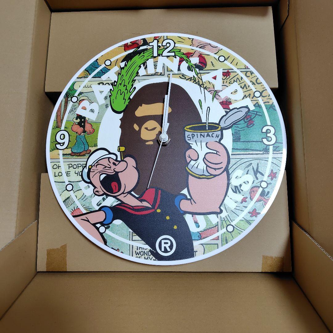 アベイシングエイプ✕ポパイ 壁掛け時計 A BATHING APE（掛時計/柱時計）のフリマアイテム一覧