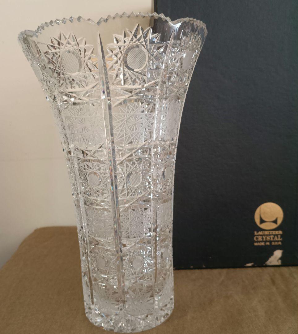 Lausitzer crystal 花器 旧東ドイツ - メルカリ
