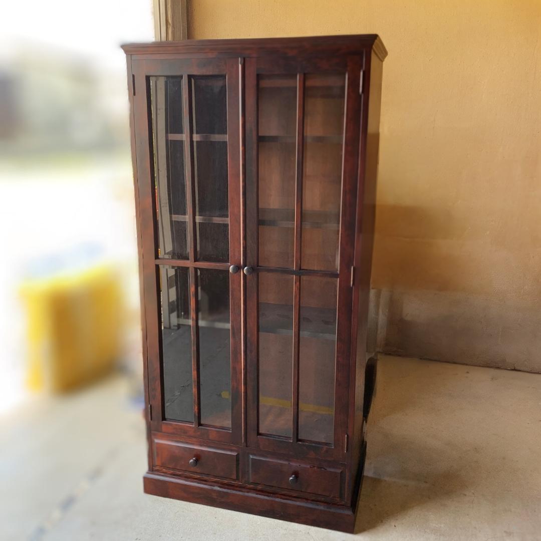 北海民芸 和光 書棚 ブックキャビネット 本棚 ガラスキャビネット 民芸家具 楽天市場】【開梱設置無料】 北海道民芸家具 本棚 ガラス扉付き 書棚