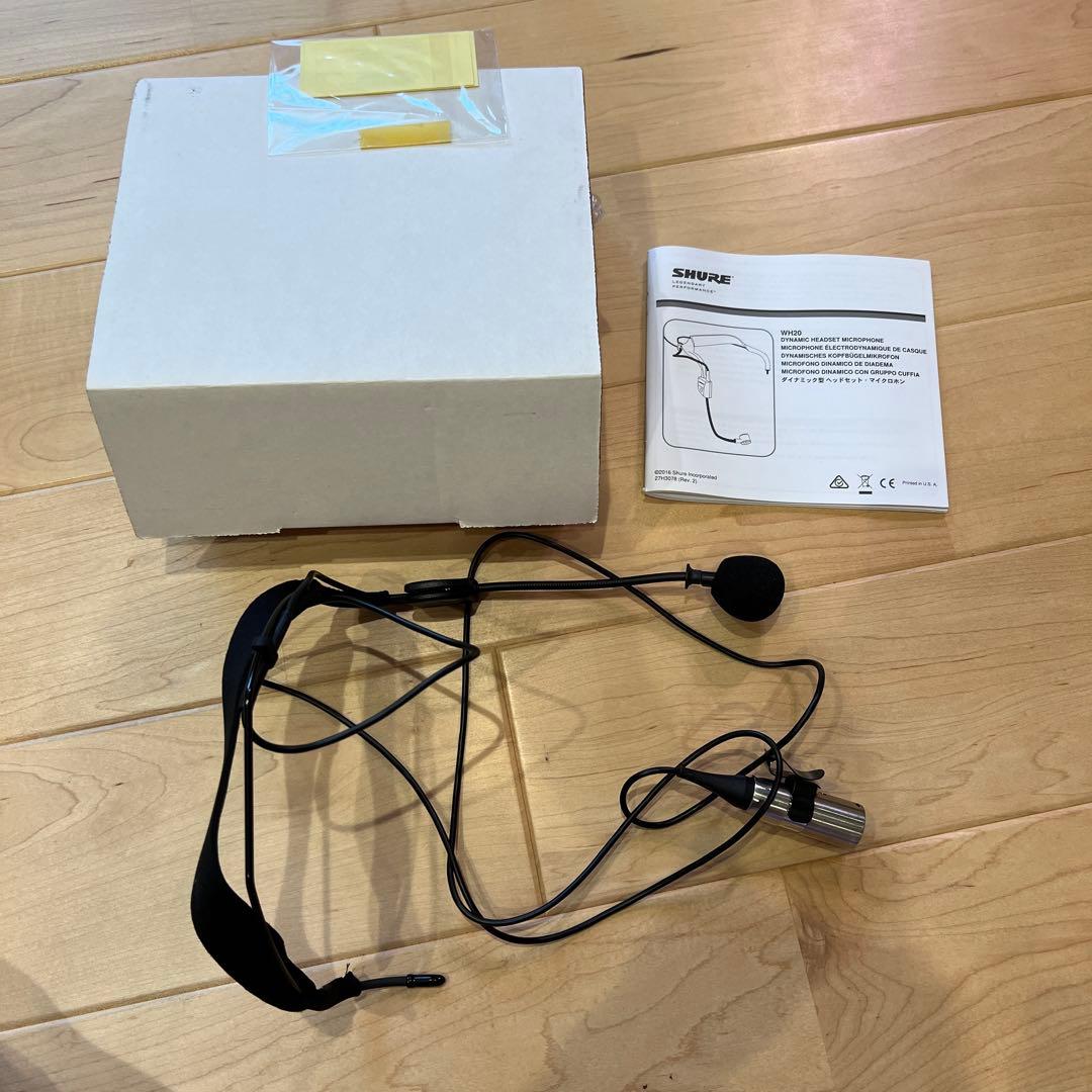 SHURE マイクロホン XLRケーブル WH20XLR SHURE ダイナミック型ヘッドウォーンマイクロホン(XLRコネクター
