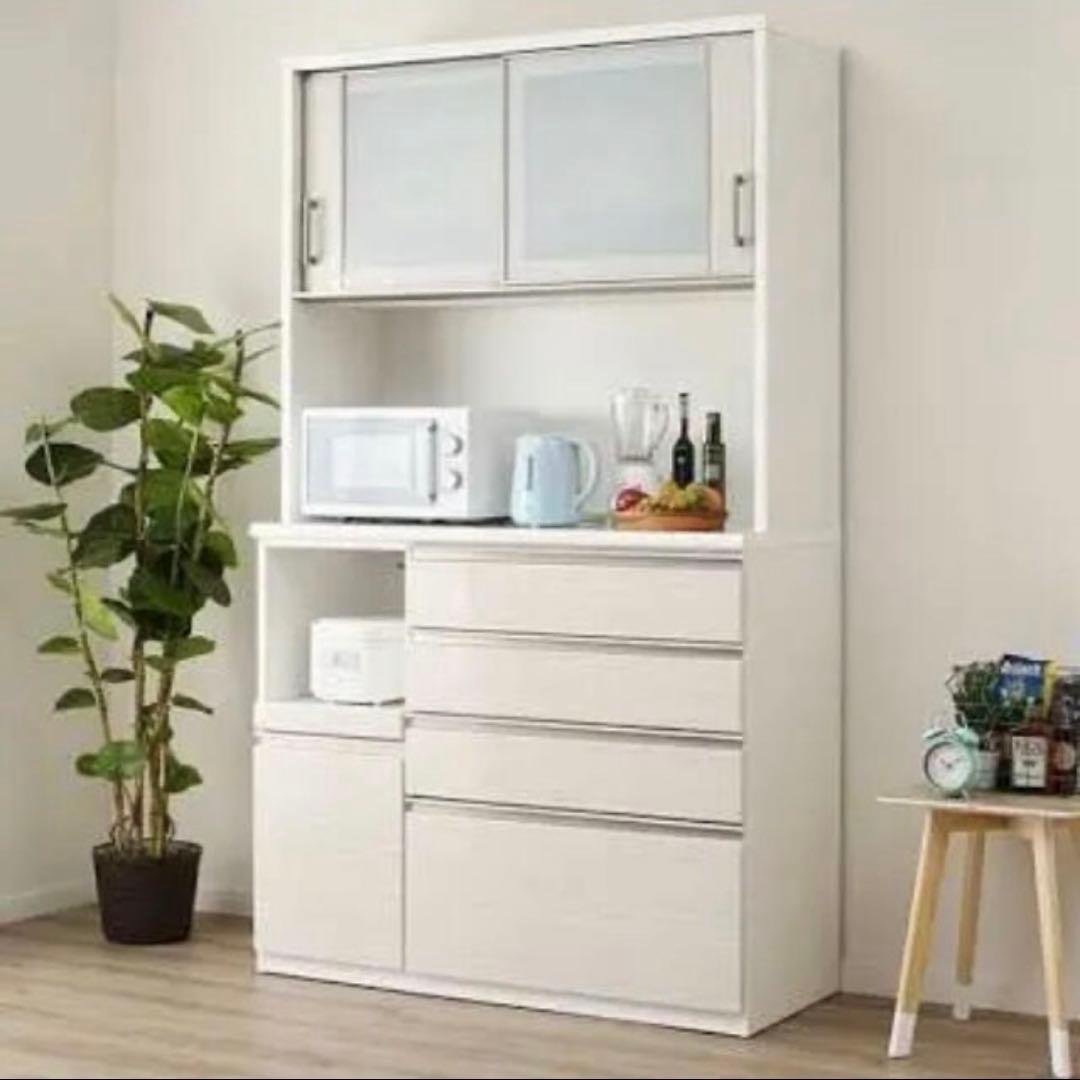 【ちゅう様】ニトリ　ポスティア　食器棚 ニトリ ポスティア 食器棚 幅100cmタイプ 奥行50 高さ206cm (CA08)