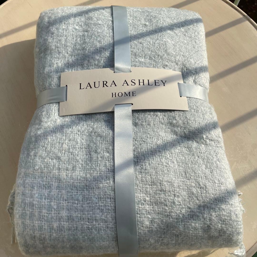 イギリス直輸入　旧ローラアシュレイ ブランケットアナスタシア　新品 LAURA ASHLEY】旅する心が躍るポリントン ローゼズ シリーズ