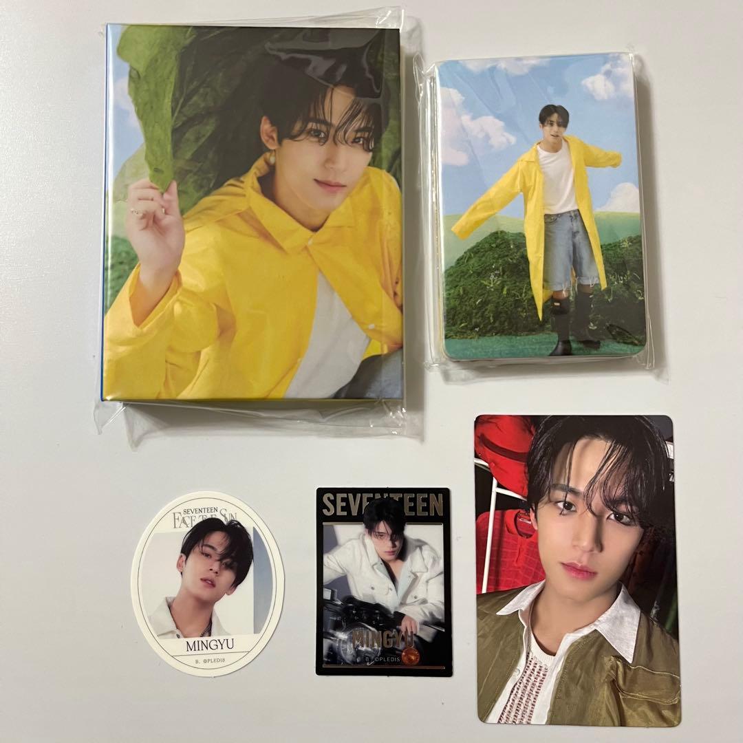 SEVENTEEN ミンギュ セブチ トレカ ステッカー×2 バインダー - メルカリ