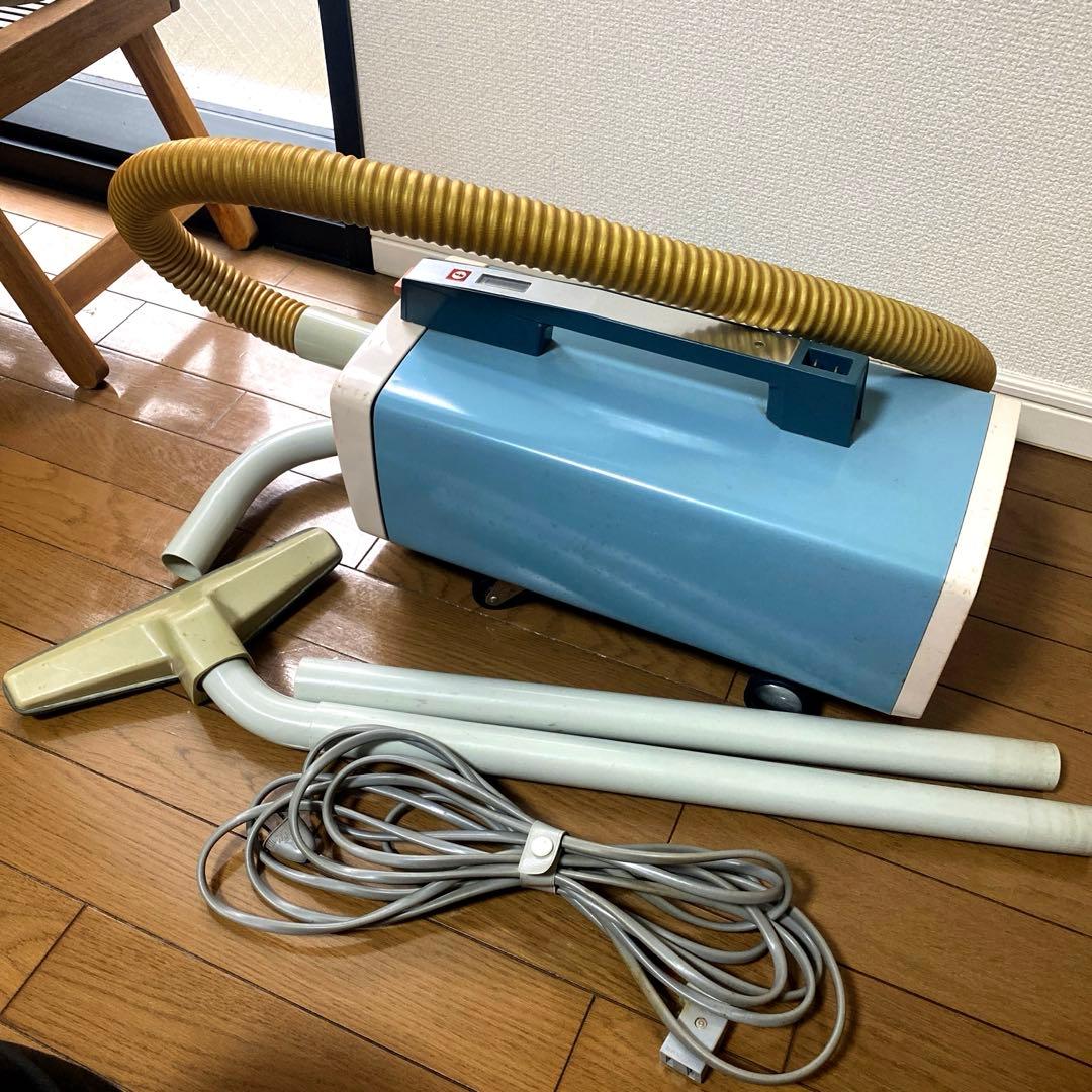 昭和レトロ 業務用掃除機 EC-410 通電/足踏み動作OK インダストリアル
