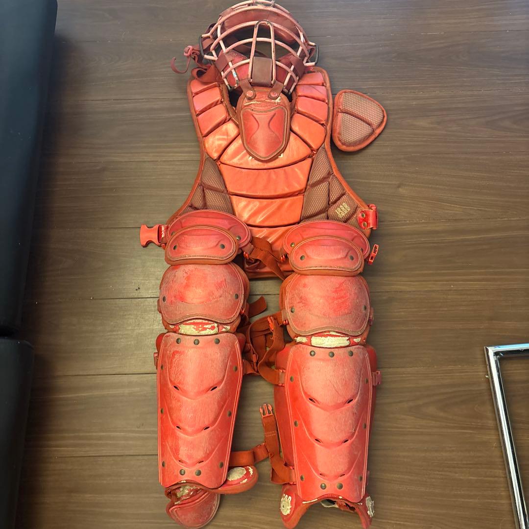 Mizuno キャッチャー防具 少年用 キャッチャーミット付き MIZUNO（ミズノ） 野球 小学生軟式 ゴムソフトボール用捕手防具3点