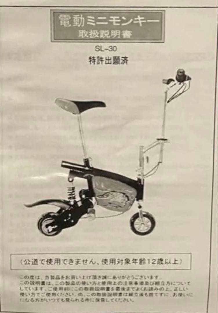 ロ 電動ミニモンキー エレクトリックライダー 電気スクーター - メルカリ