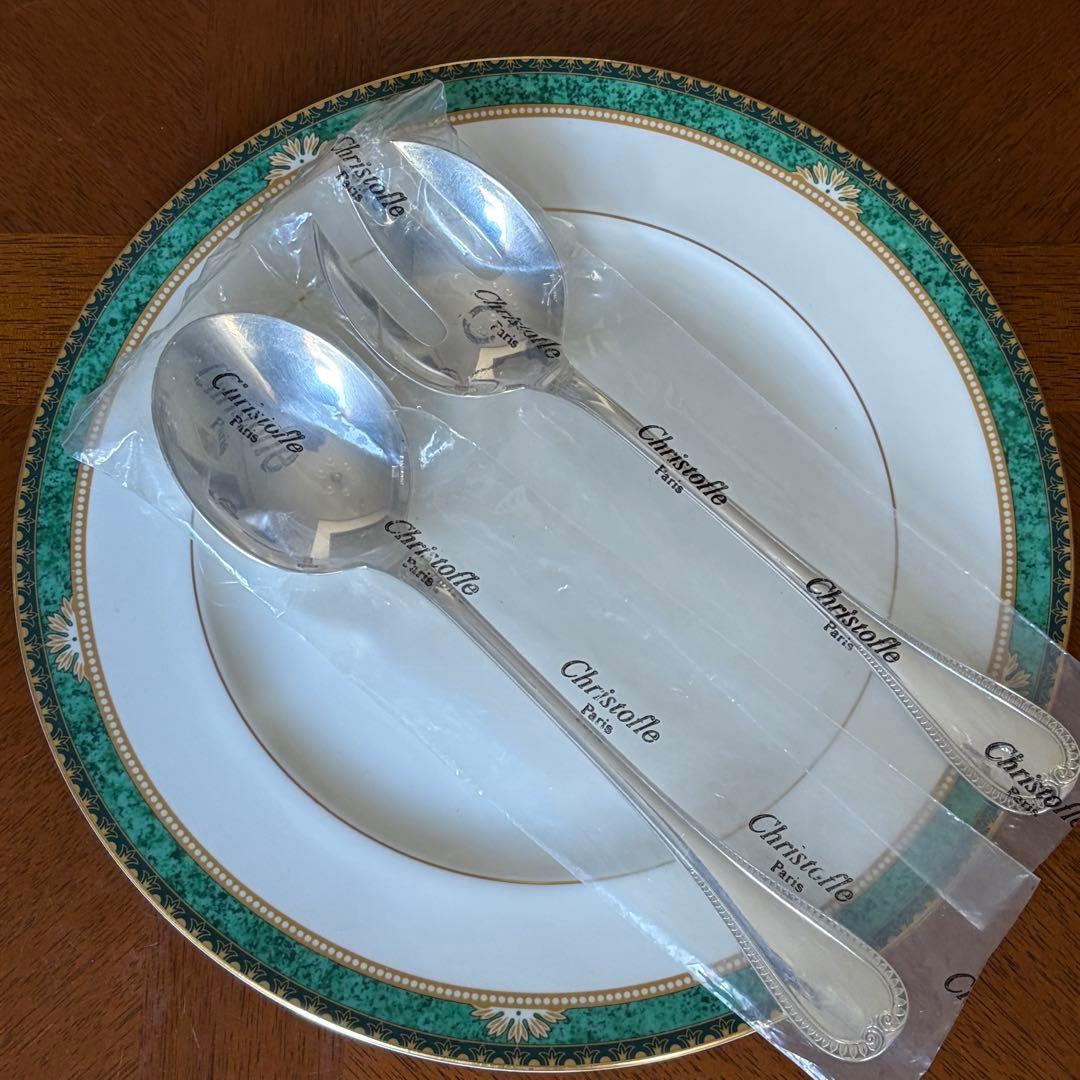 パリオーダー 美品】クリストフルシルバー☆リュバン☆サラダ