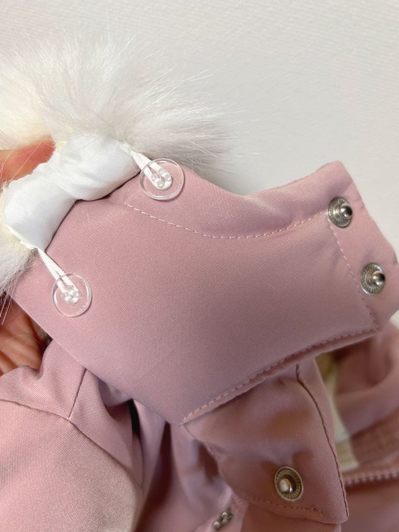 TUSSPANDA フード付きジャンプスーツ アウター ピンク 80センチ - メルカリ