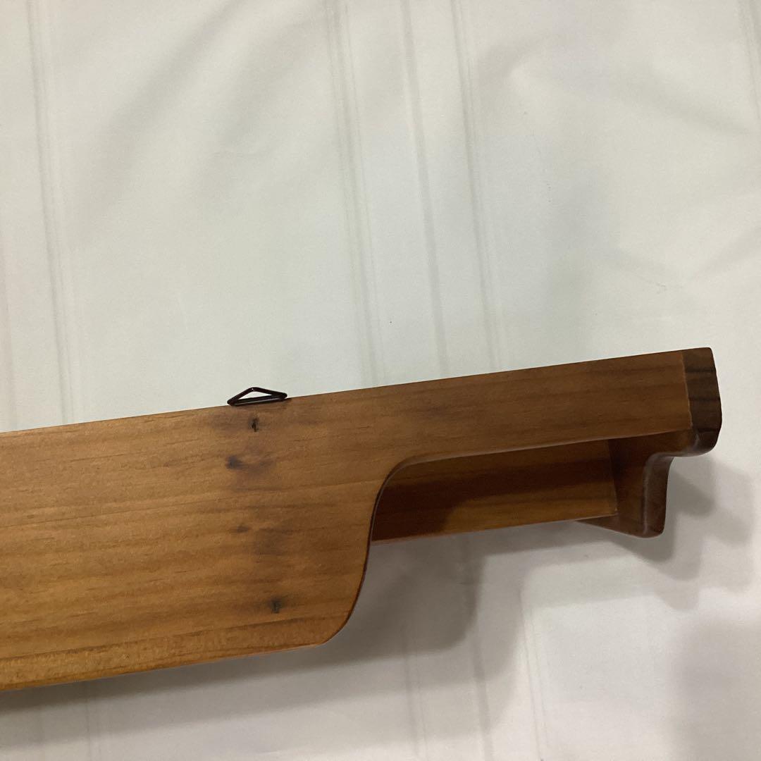 ウッド棚ラック　ウォールシェルフ　ウォールラック　ラックフック付　古屋加江子