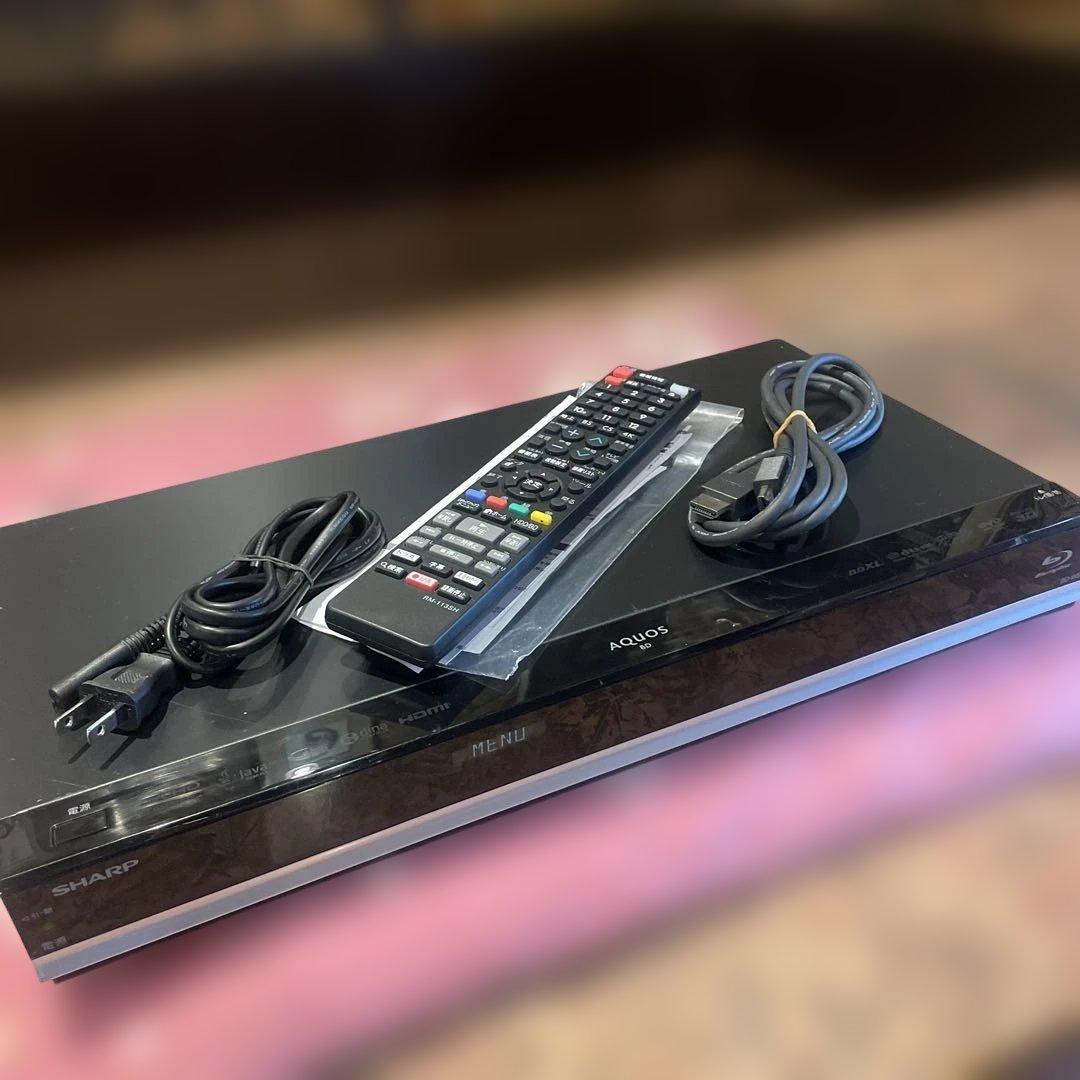 シャープ BD-W570 12倍録 1000GB換装！新品リモ等フル装備 完動品