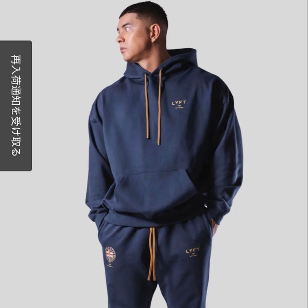 LYFT ネイビー パーカー Mサイズ - メルカリ