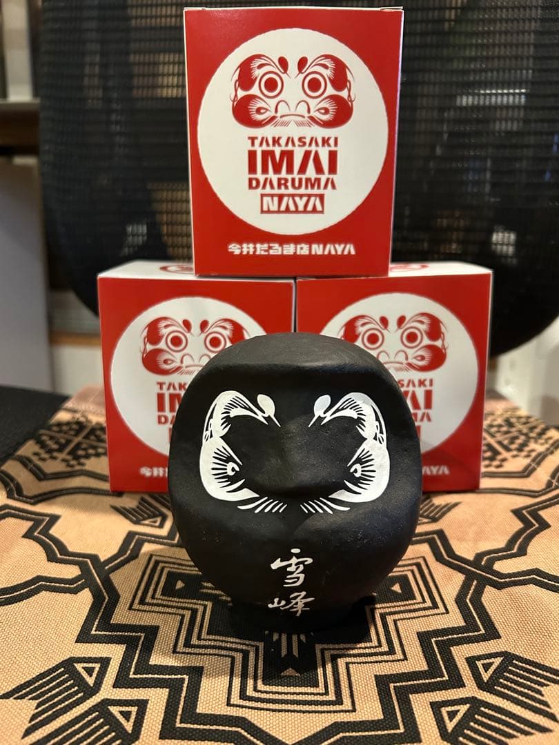 非売品】スノーピーク2024雪峰だるま黑ステッカー6枚付き中だるま