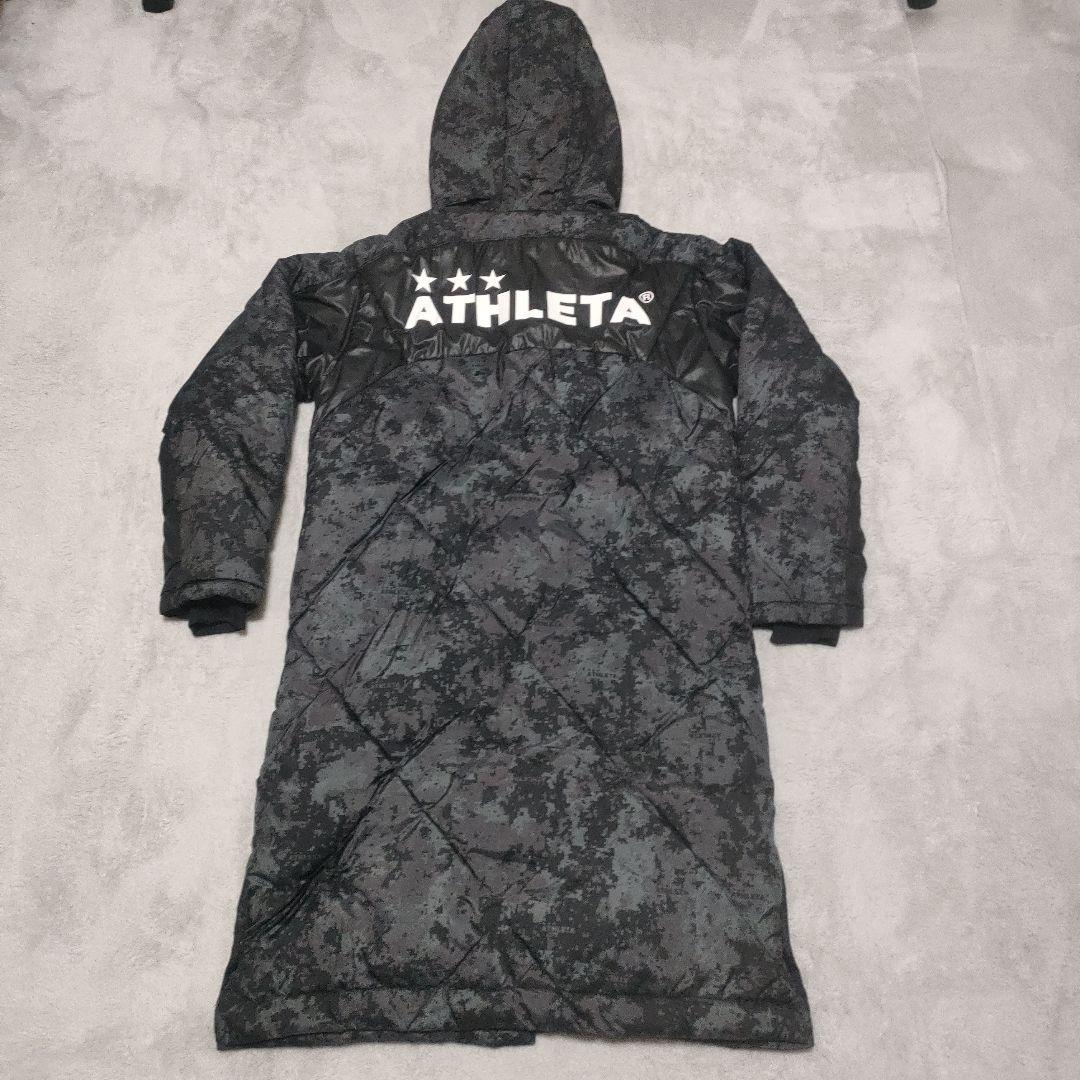 ATHLETA 迷彩柄 ベンチコート フード付き - メルカリ
