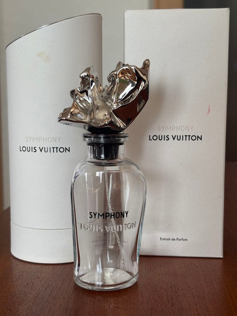 ルイヴィトン 香水空瓶 シンフォニー 100ml 空箱付 LOUIS VUITTON - 【本物保証】 箱付 新品同様 ルイヴィトン LOUIS