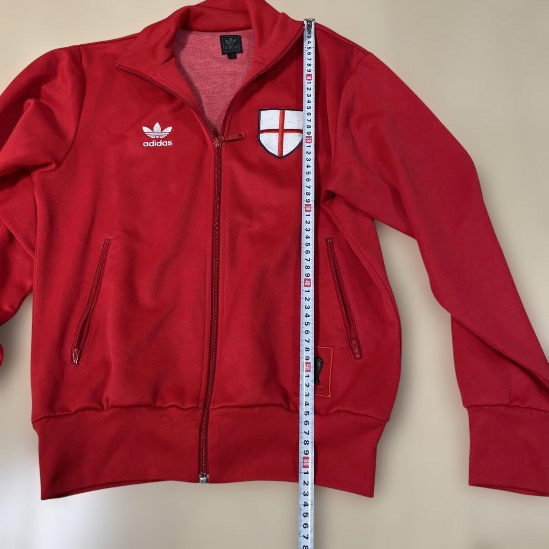 adidas イングランドエンブレム 赤ジャージ M トラックトップ - メルカリ