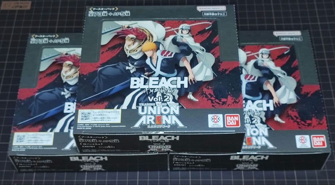 ユニオンアリーナ　BLEACH Vol.2 3BOXテープ付き　新品未開封　初版 Amazon.co.jp: バンダイ (BANDAI) UNION ARENA ブースターパック