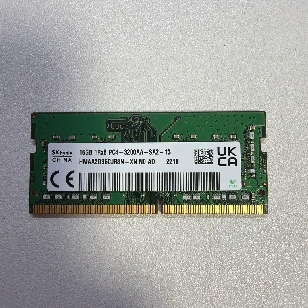 SK Hynix 16GB 1R×8 PC4-3200AA-SA2-13 - メルカリ