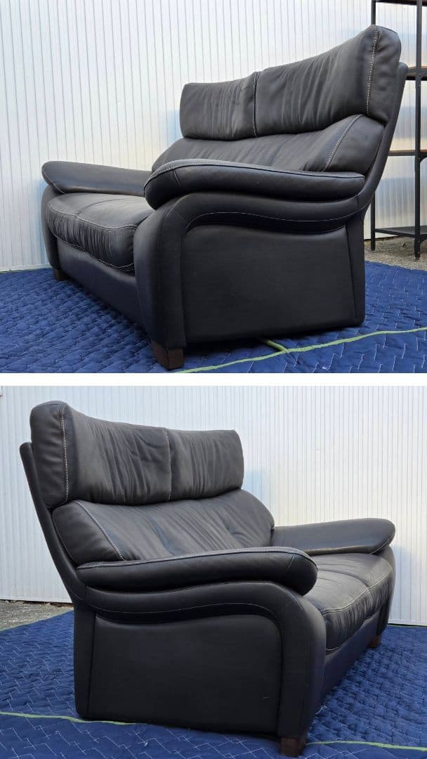 ◇送料込◇カリモク本革2.5人掛ソファ ZT7312 幅168cm直接お渡し歓迎