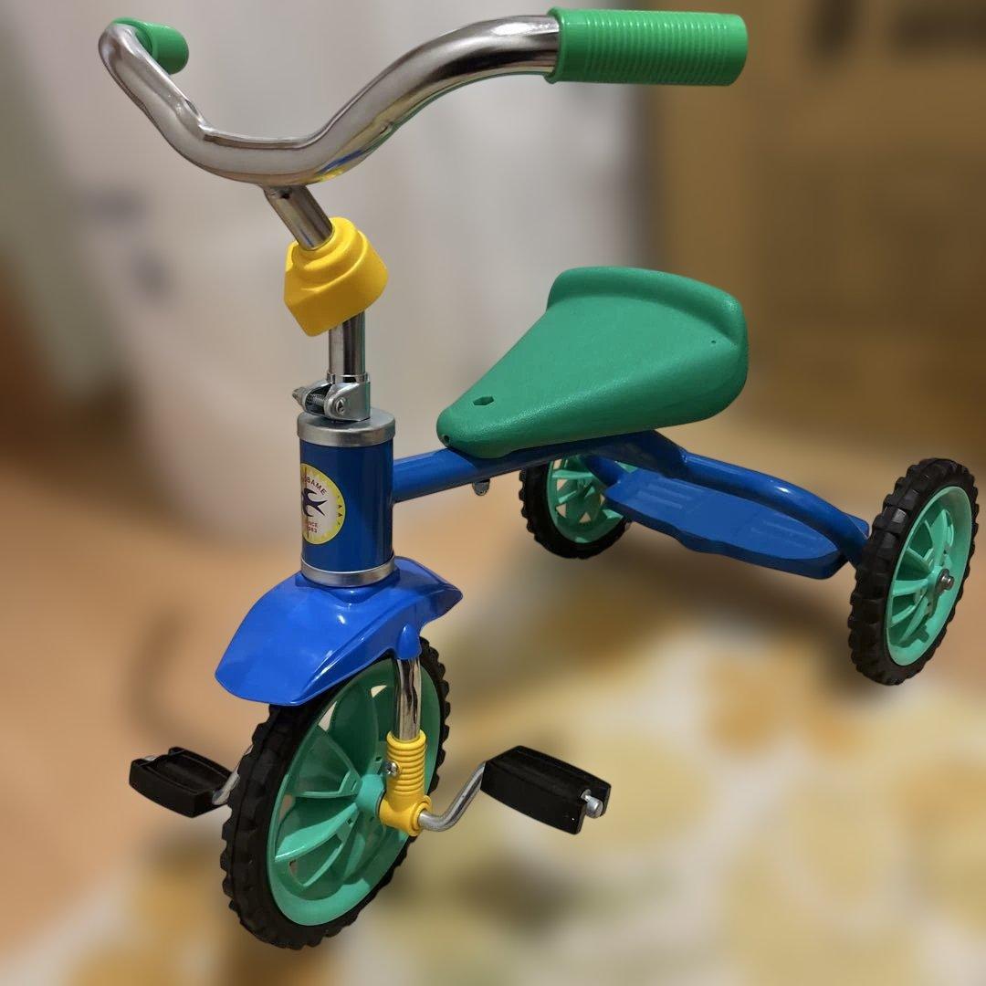 三輪車 TSUBAME 豆ダッシュ ブルー 豆ダルマ 燕印 昭和レトロ - メルカリ
