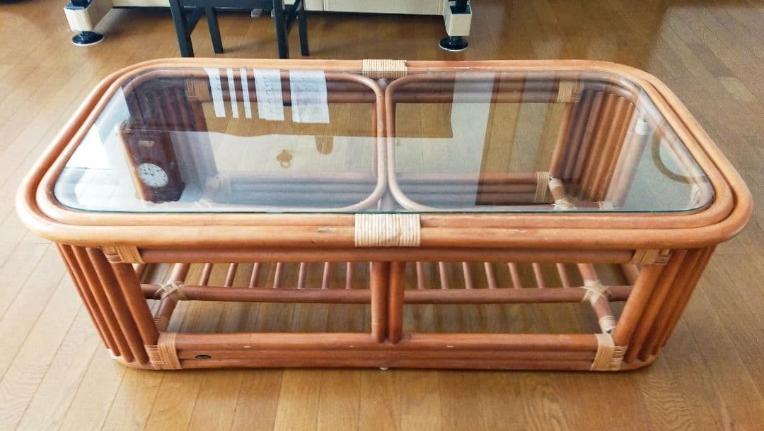 Kazama テーブル 籐（直接引取限定） - メルカリ