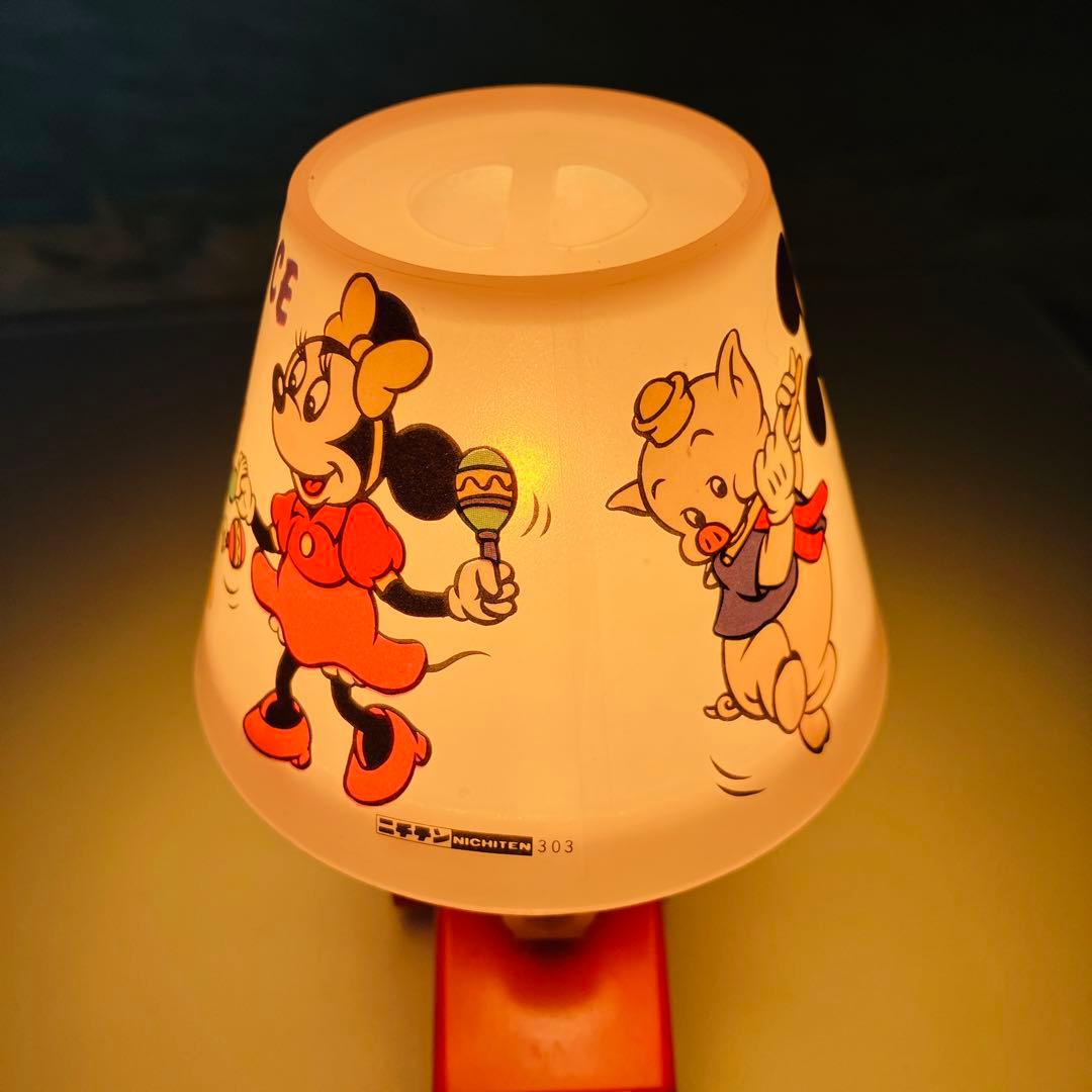昭和レトロ ディズニー ニチテン ランプ 激レア アンティーク ミッキー
