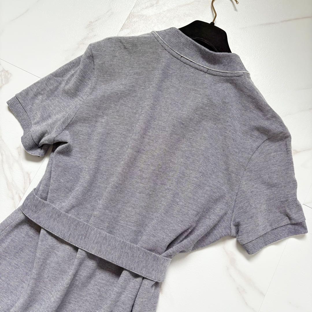 美品♡LACOSTE ラコステ 鹿の子 ポロシャツワンピース ベルト付 40